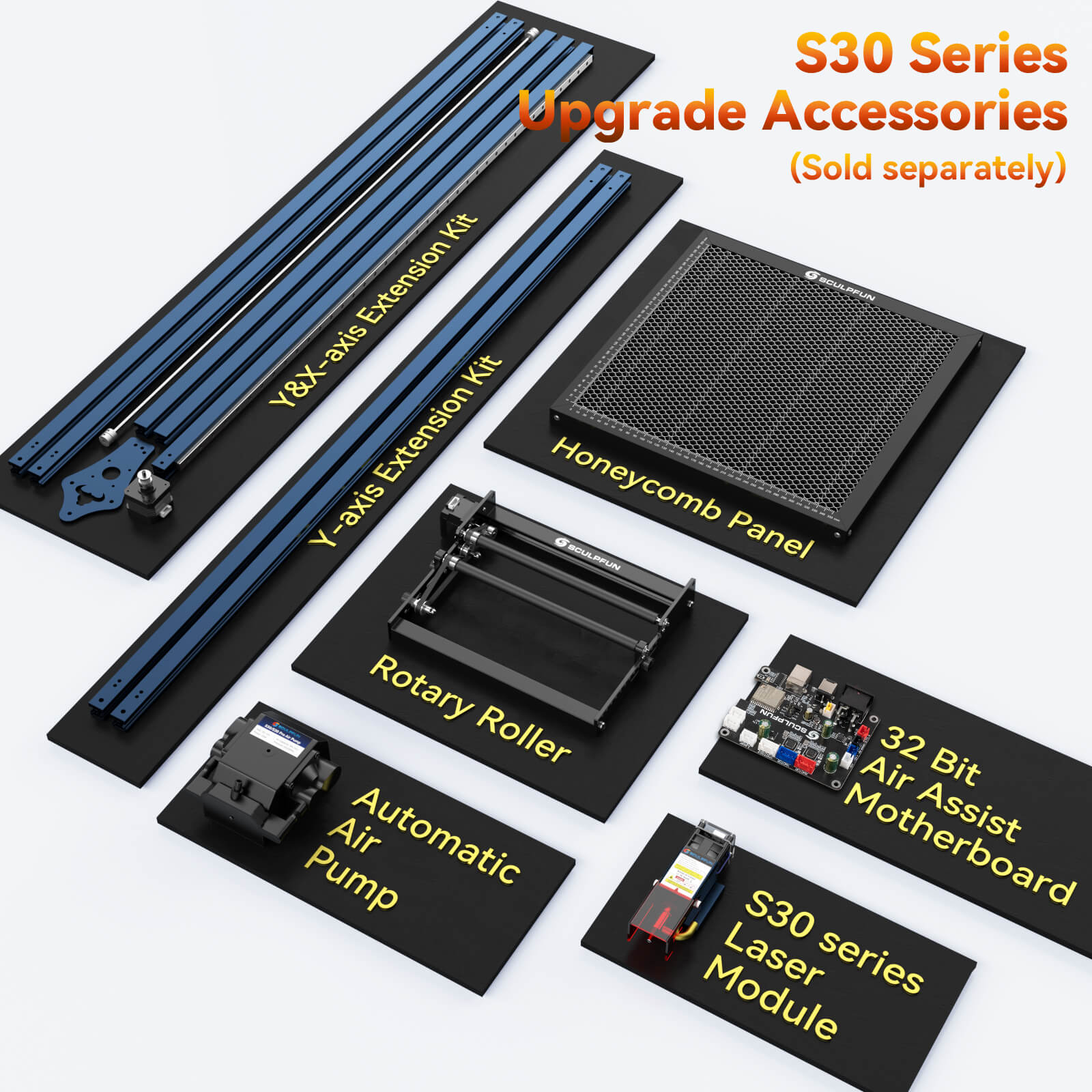 SCULPFUN S30: 5W Laser Engraving Machine with Automatic Air Assist