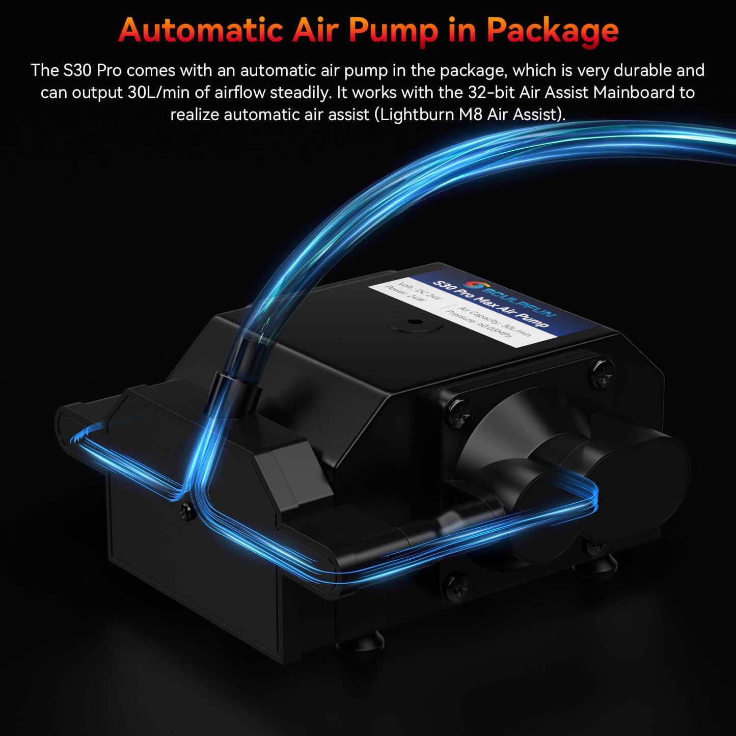 SCULPFUN S30: 5W Laser Engraving Machine with Automatic Air Assist
