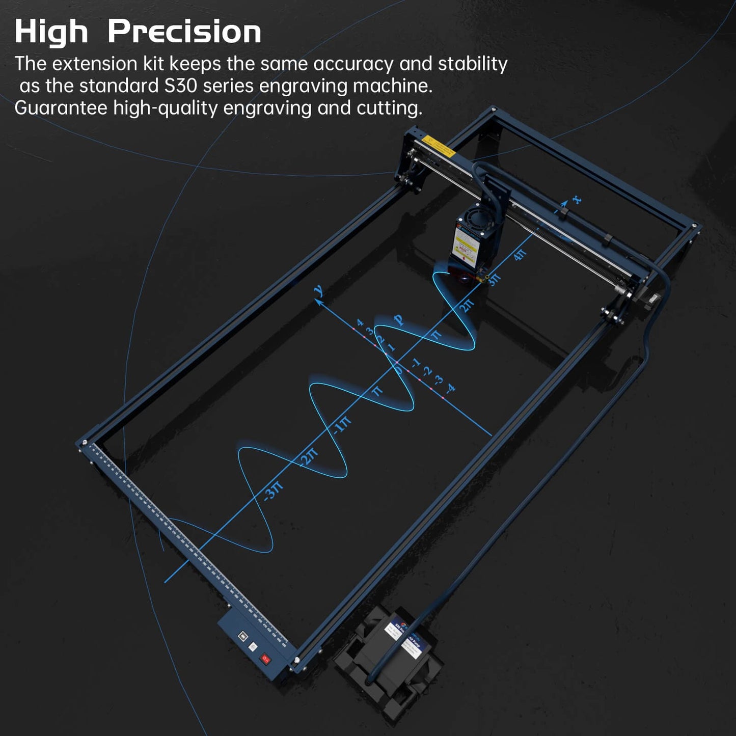 SCULPFUN Y Axis Expansion Kit Only For S30 / S30 Pro/ S30 Pro Max Engraving Machine