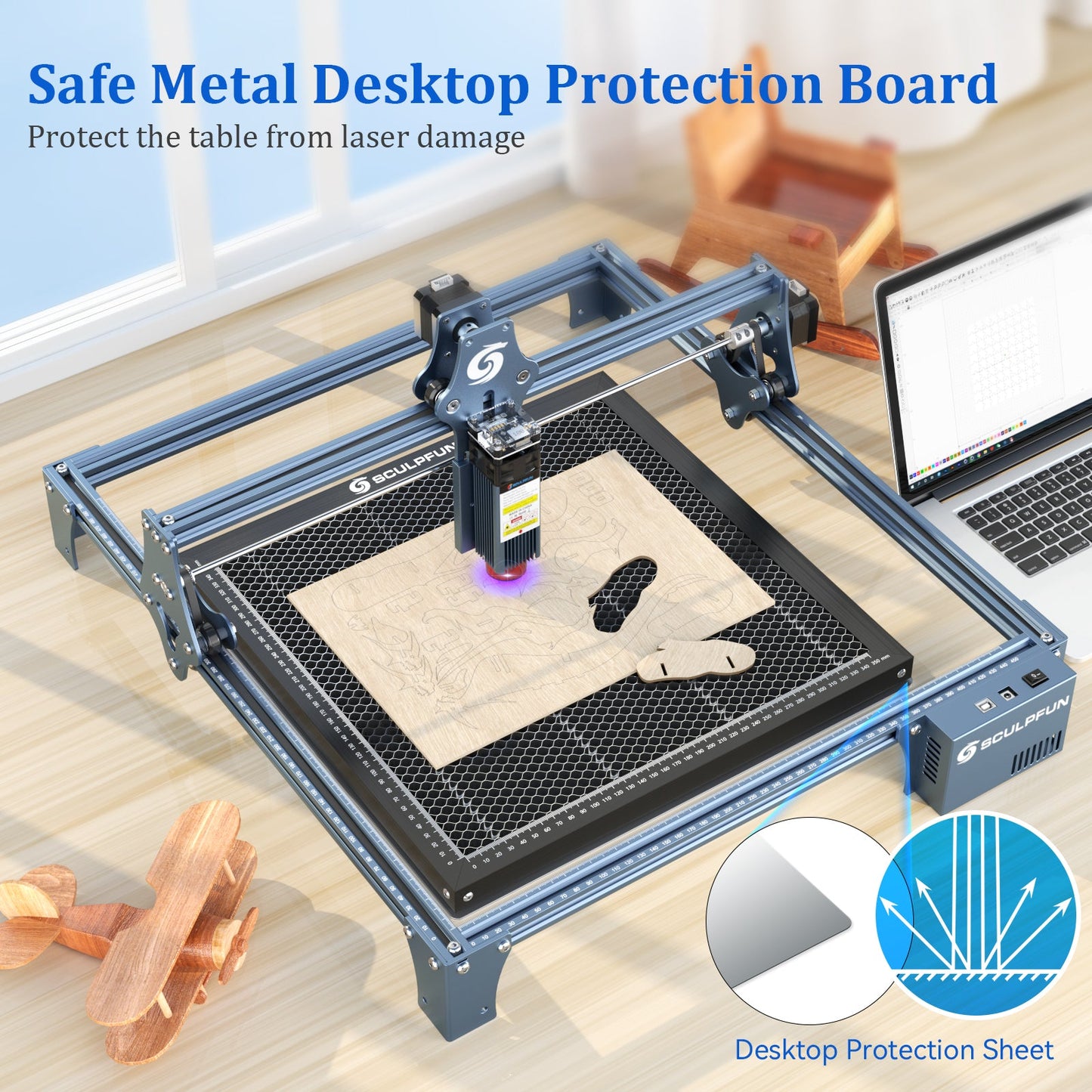 SCULPFUN 350x350mm Laser Cutting Honeycomb Working Panel