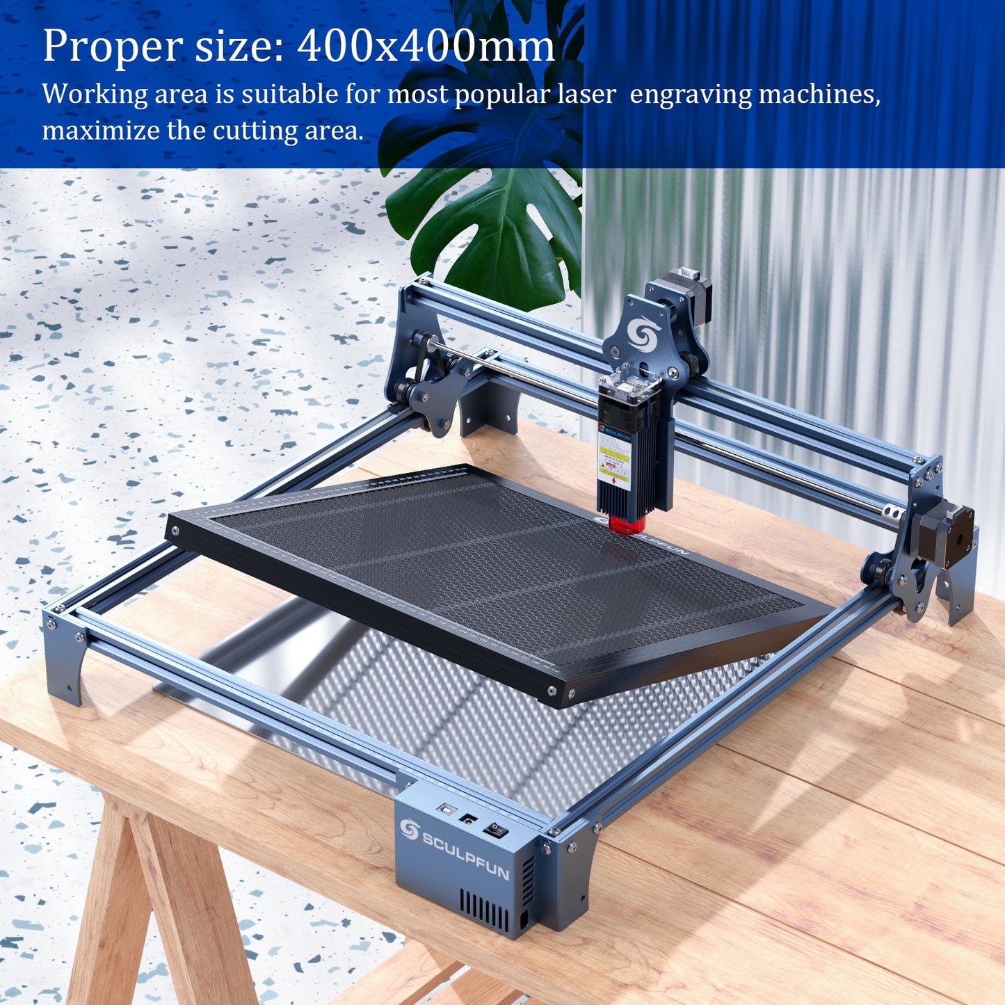 SCULPFUN 350x350mm Laser Cutting Honeycomb Working Panel