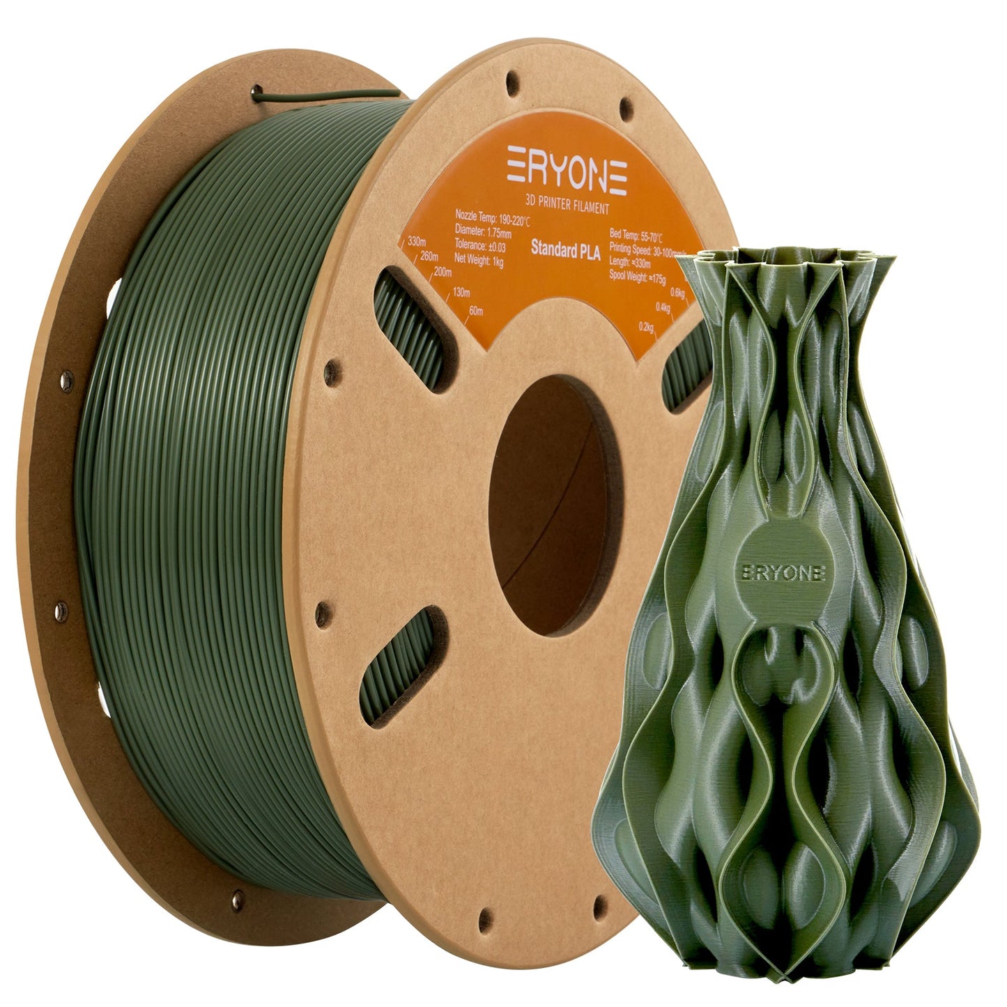 PLA Filament - 1.75mm±0.03mm (1kg),Skin & Chinese Red
