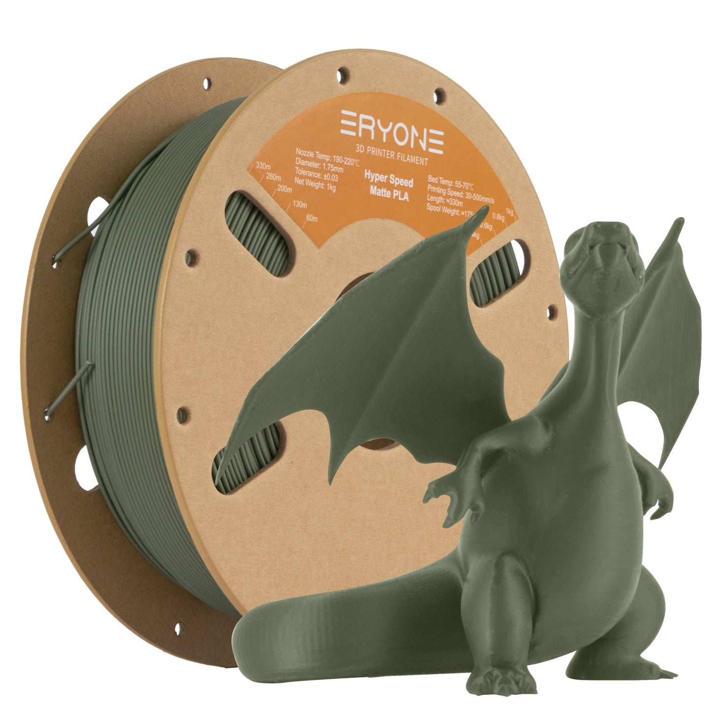 PLA Matte High Speed Filament - 1.75mm±0.03mm (1kg)