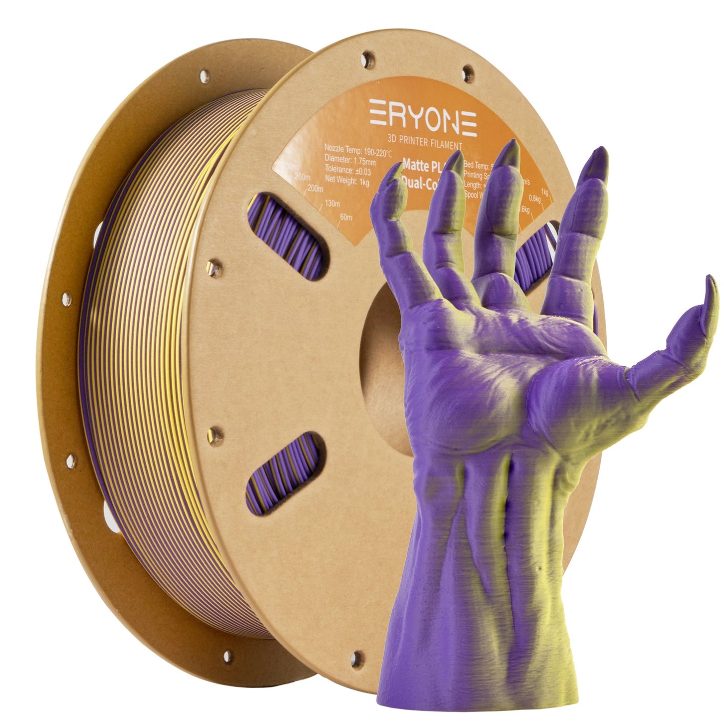 PLA Matte Dual-Color Filament - 1.75mm±0.03mm (1kg)