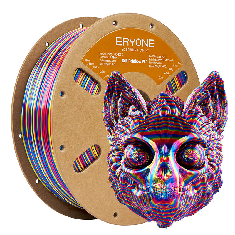 PLA Silk Triple-Color Filament - 1.75mm±0.03mm (1kg)