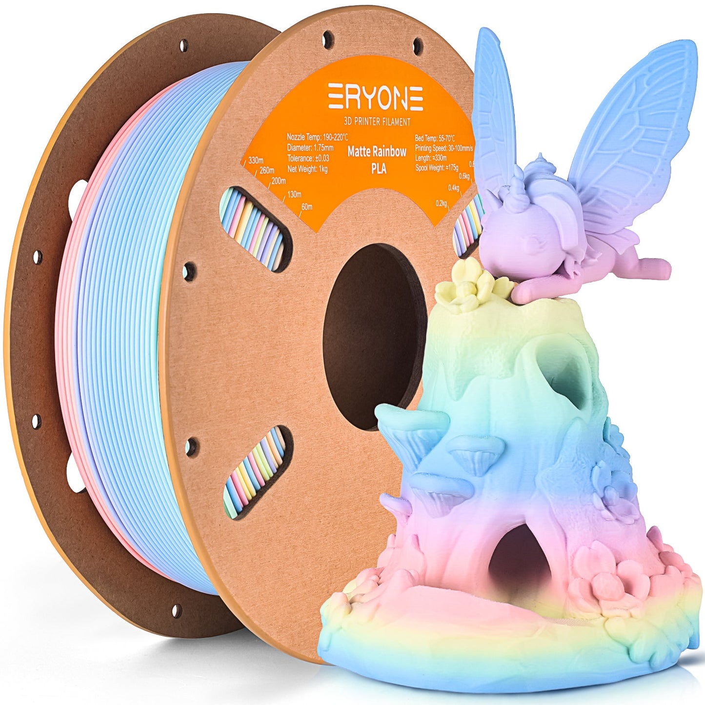 PLA Matte Filament - 1.75mm±0.03mm (1kg)