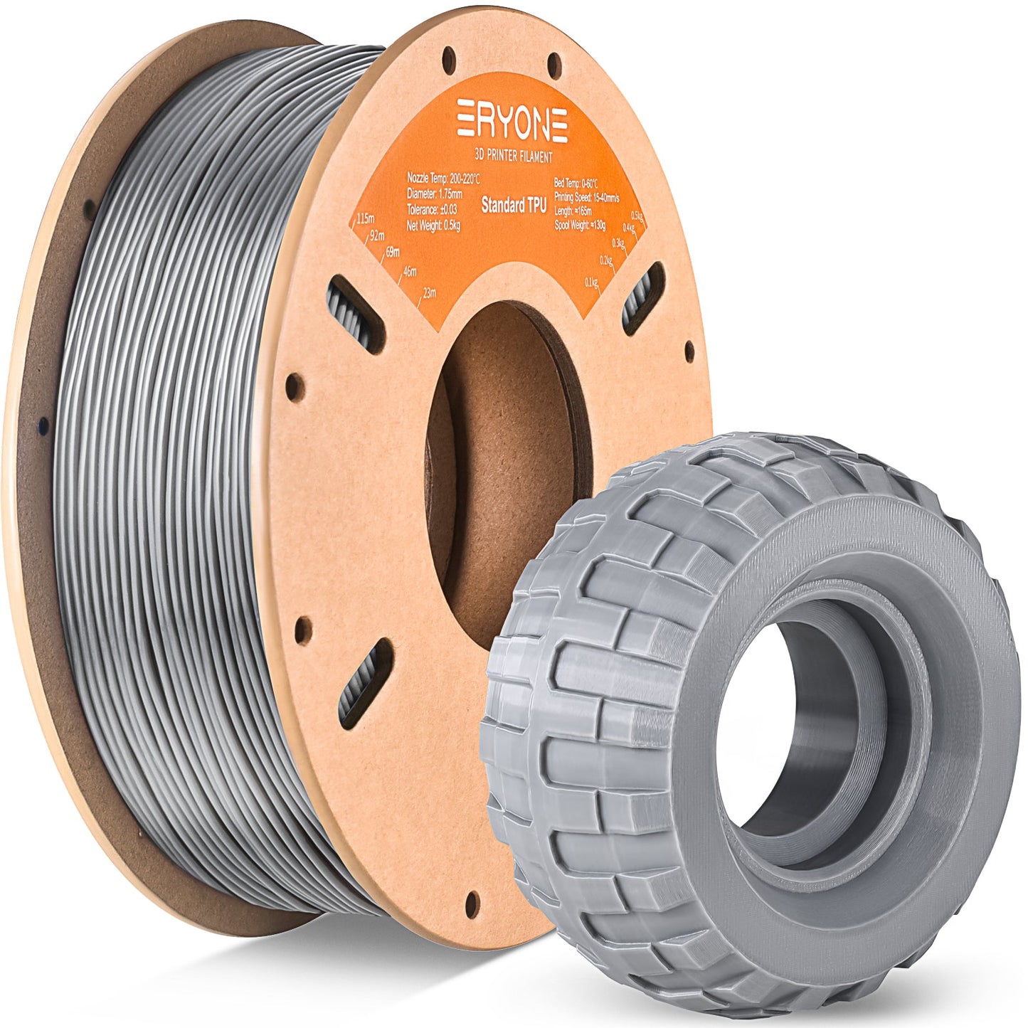 TPU Filament - 1.75mm±0.03mm (0.5kg & 1kg)