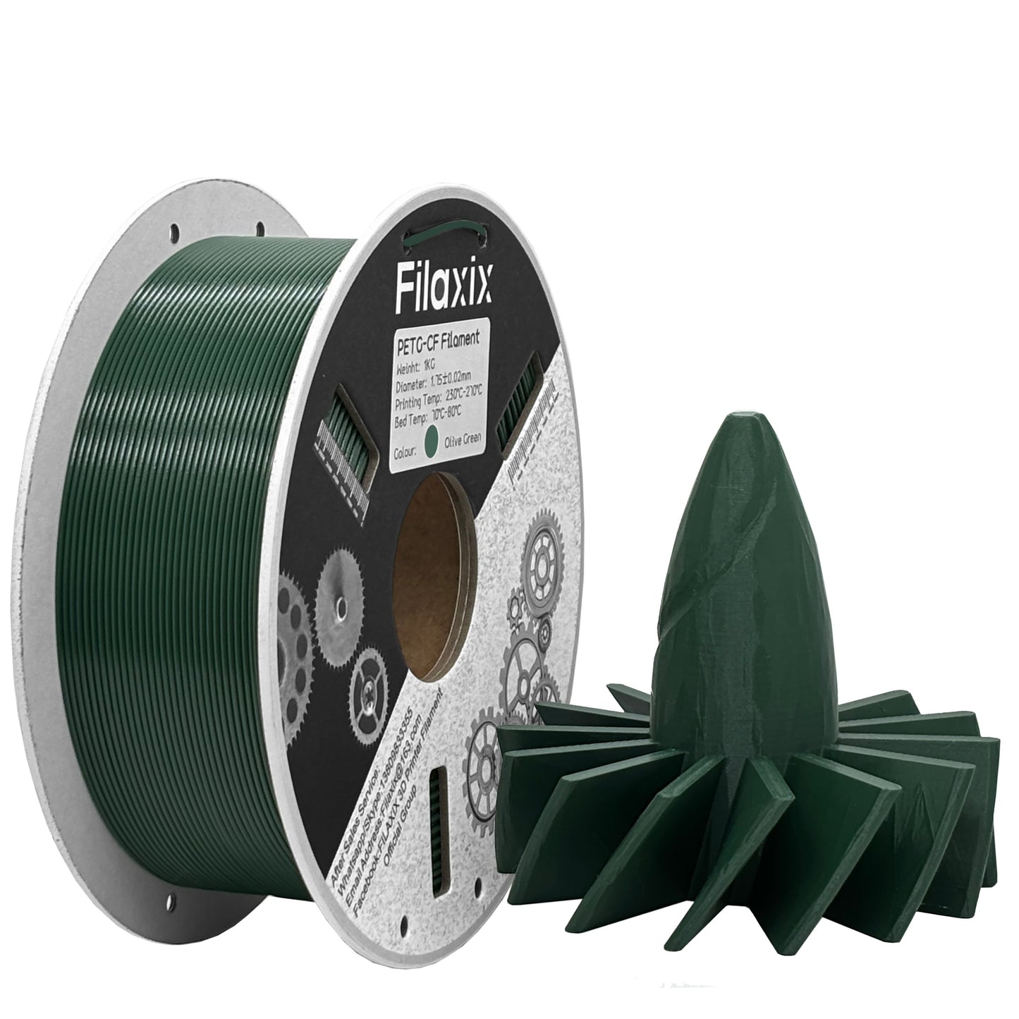 PETG-CF - Kohlefaserverstärktes PETG - Filaxix