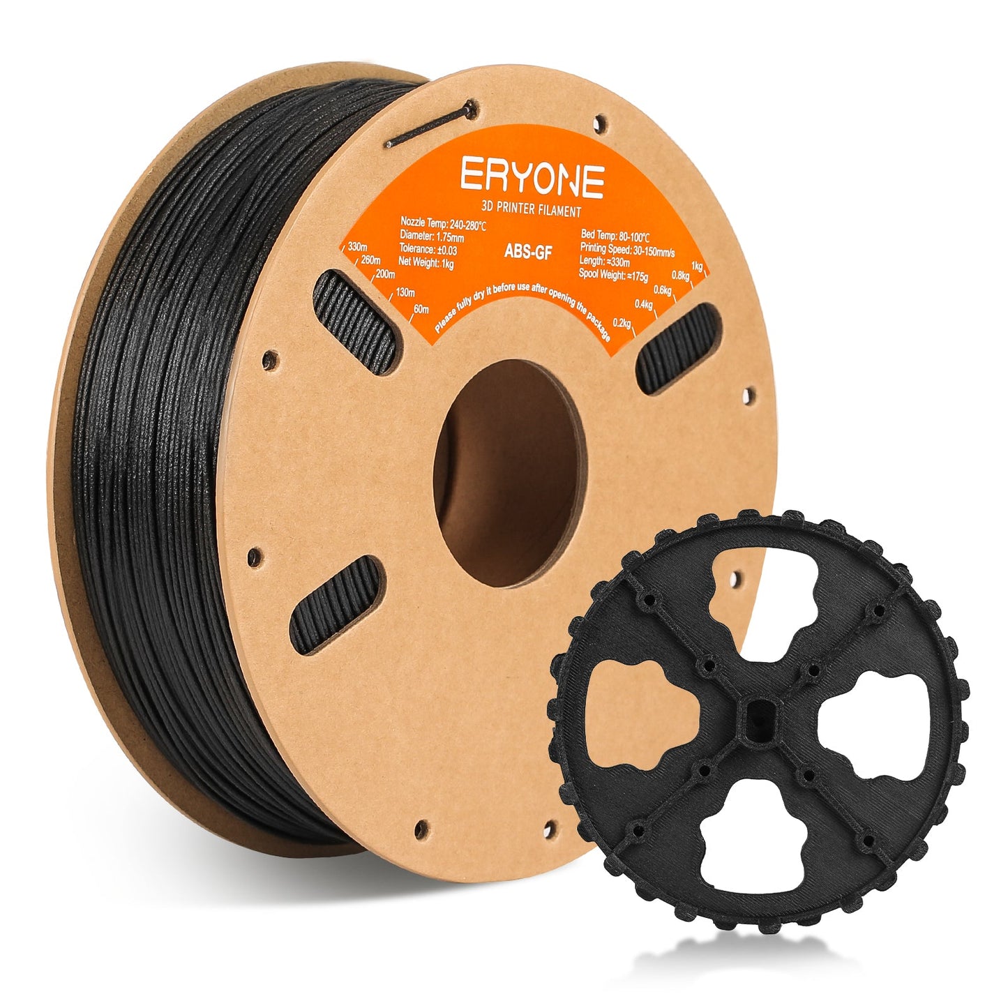 ERYONE ABS 3D Printer Filament 1.75mm, Dimensional Accuracy +/- 0.05 mm 1kg (2.2LBS)/Spool