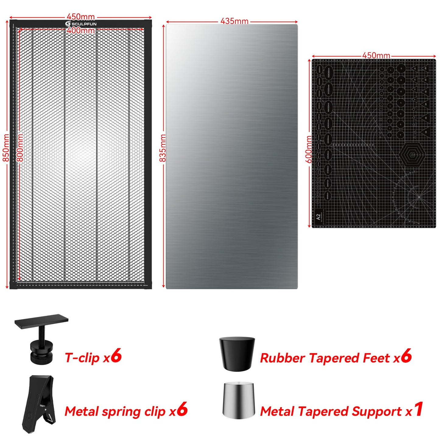 SCULPFUN H3 Laser Cutting Honeycomb Panel Workbench 400x800mm
