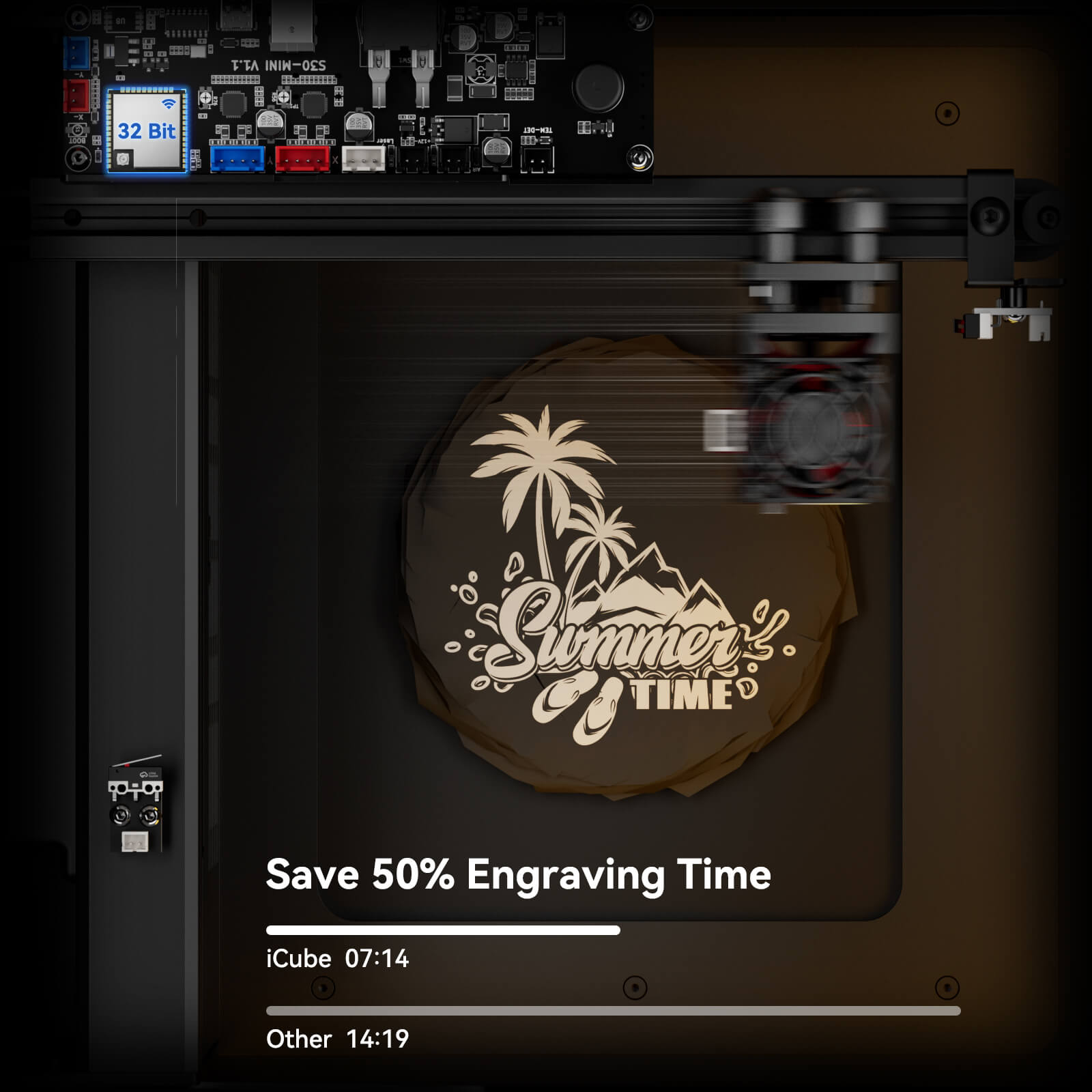 SCULPFUN iCube Pro 5W Portable Laser Engraving Machine