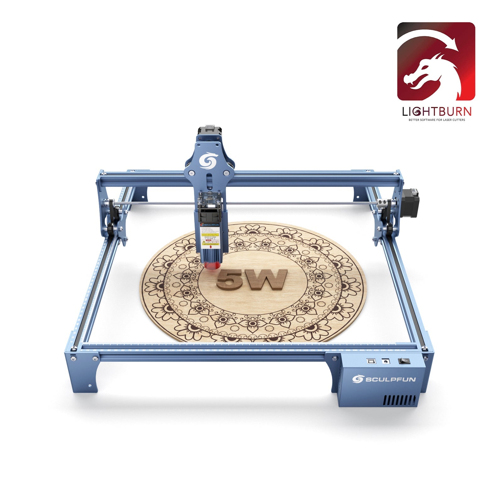 SCULPFUN S9 5.5W Laser Engraver With 0.06mm Ultra-Fine Compressed Spot
