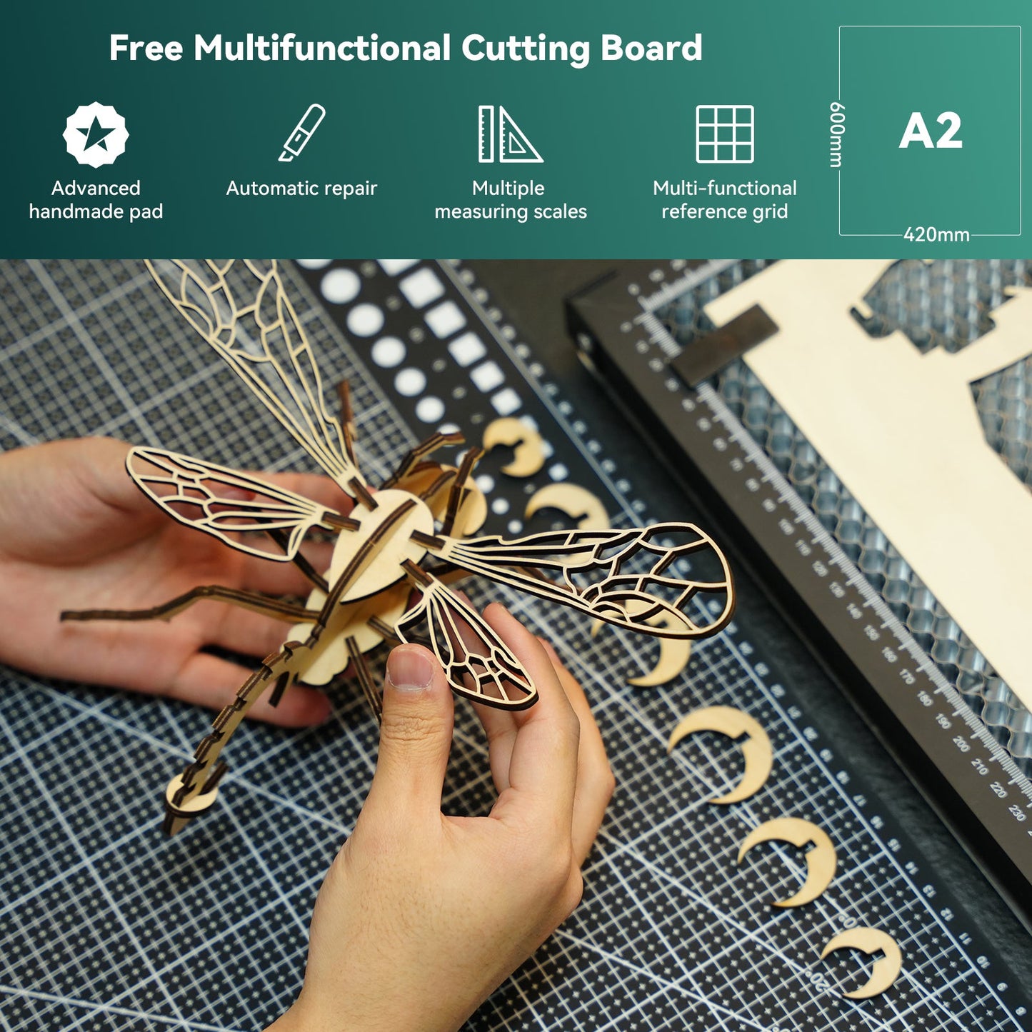 SCULPFUN H3 Laser Cutting Honeycomb Panel Workbench 600x600mm