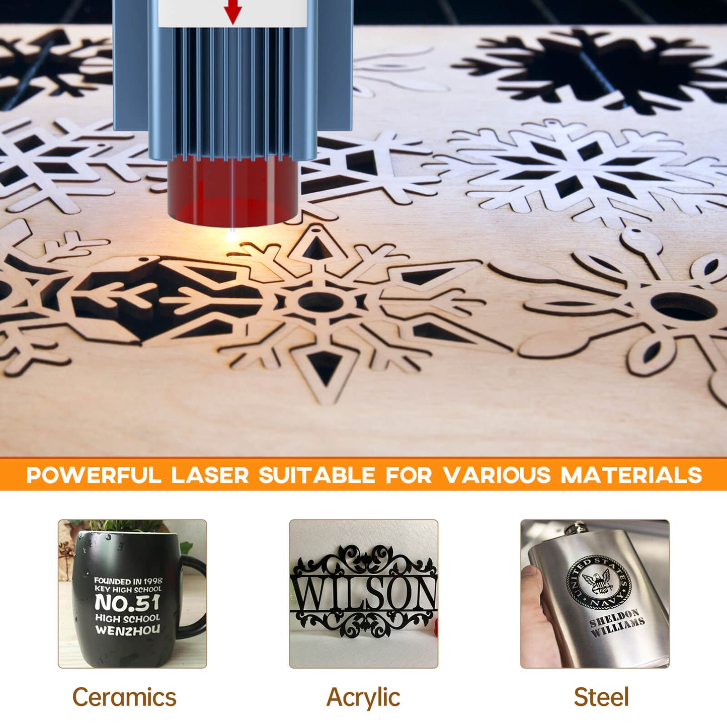 SCULPFUN S9 5.5W Laser Engraver With 0.06mm Ultra-Fine Compressed Spot