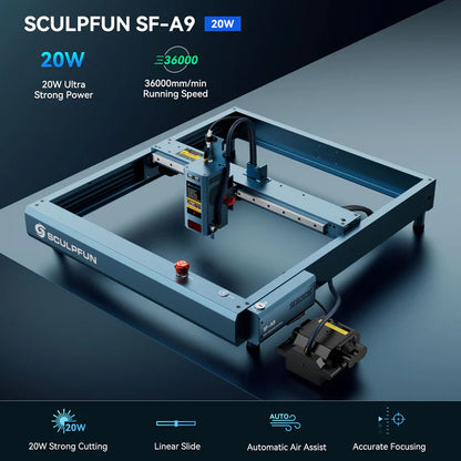 Sculpfun SF-A9 - 20W Lasergravierer