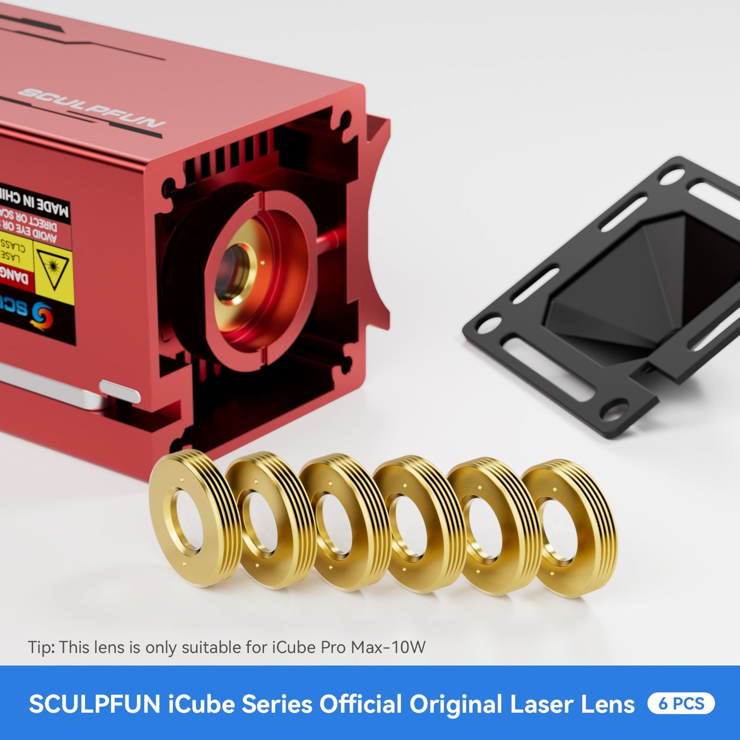 Sculpfun iCube Pro Max 10W Laser Lens 6 Pcs