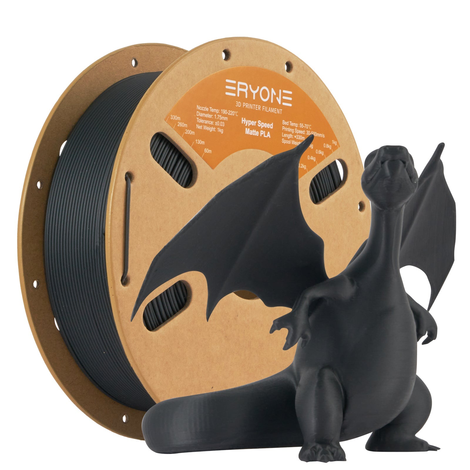 PLA Matte Filament - 1.75mm±0.03mm (1kg)