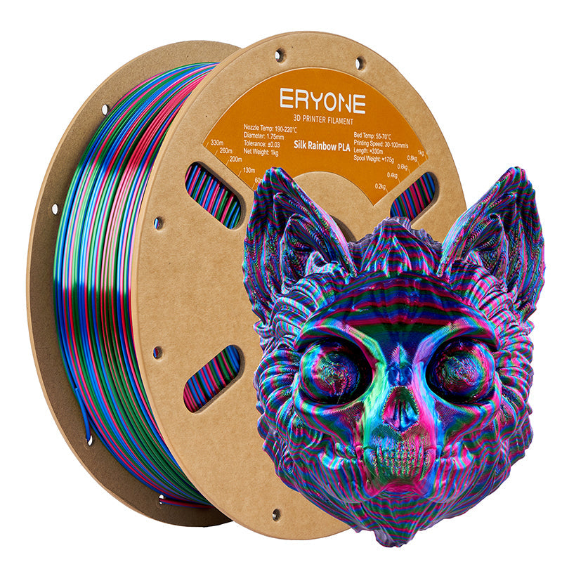 PLA Silk Triple-Color Filament - 1.75mm±0.03mm (1kg)