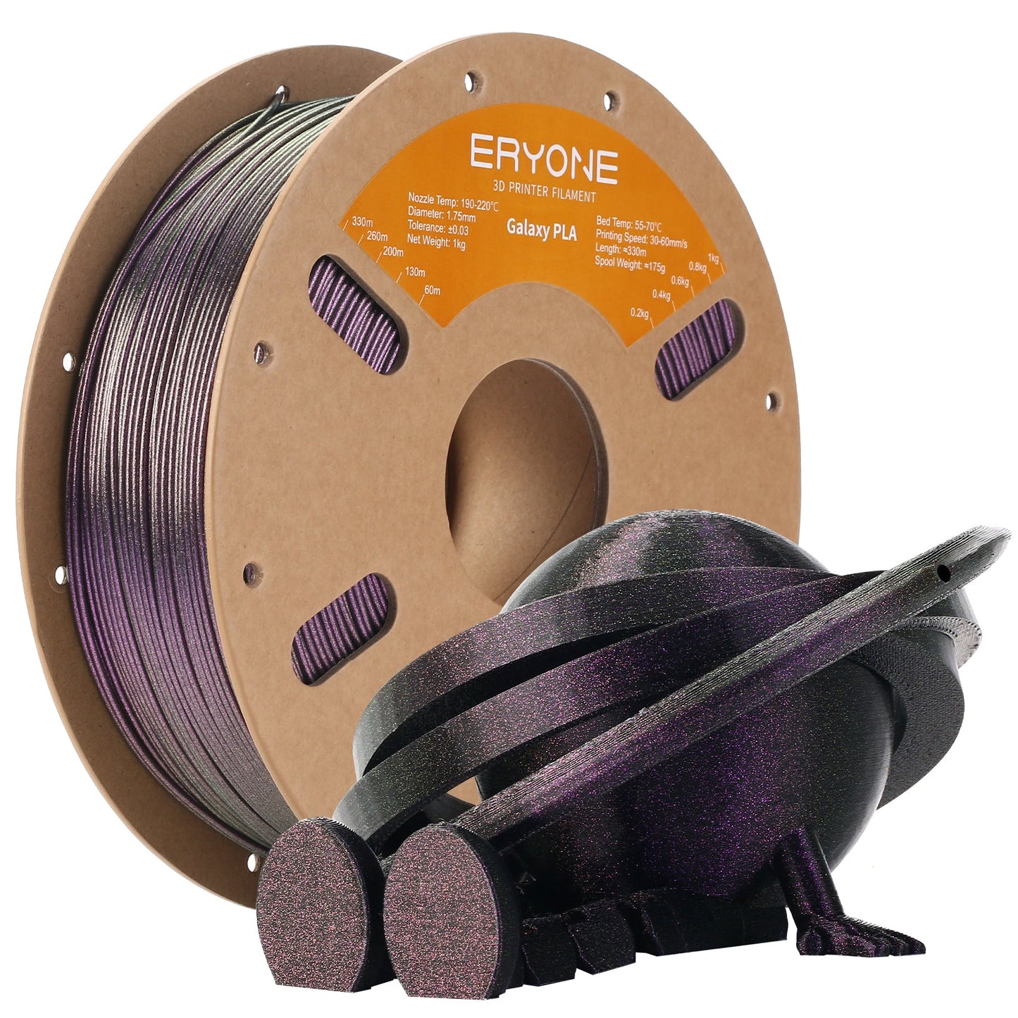 PLA Galaxy Sparkly Glitter Filament - 1.75mm±0.03mm (1kg)