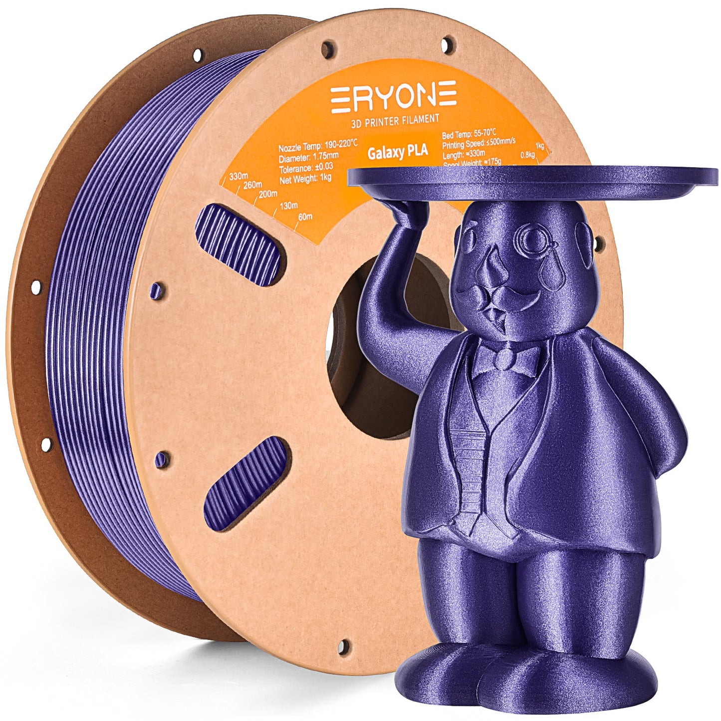 PLA Galaxy Sparkly Glitter Filament - 1.75mm±0.03mm (1kg)