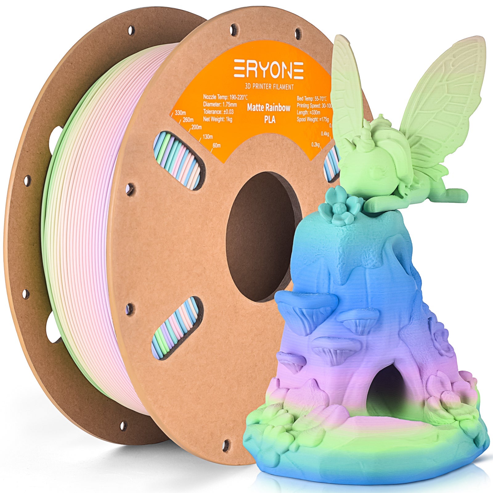 PLA Matte Filament - 1.75mm±0.03mm (1kg)