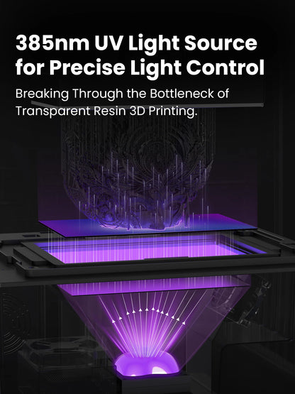 Uniformation GK3 Pro – Imprimante résine professionnelle haute résolution avec source lumineuse de 385 nm et contrôle actif de la température de la résine