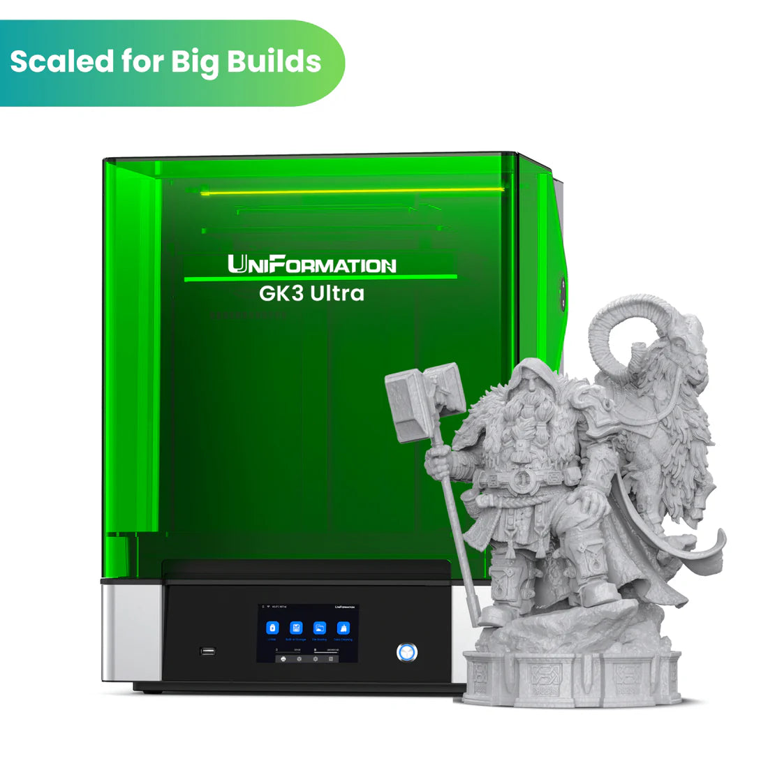 Uniformation GK3 Ultra – Großformatiger 16K Profi Resindrucker mit 405 nm UV