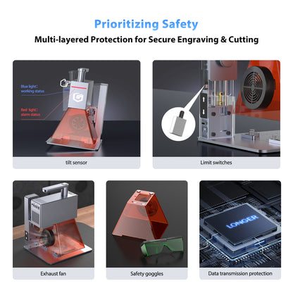 Nano allongé - Graveur laser 6W