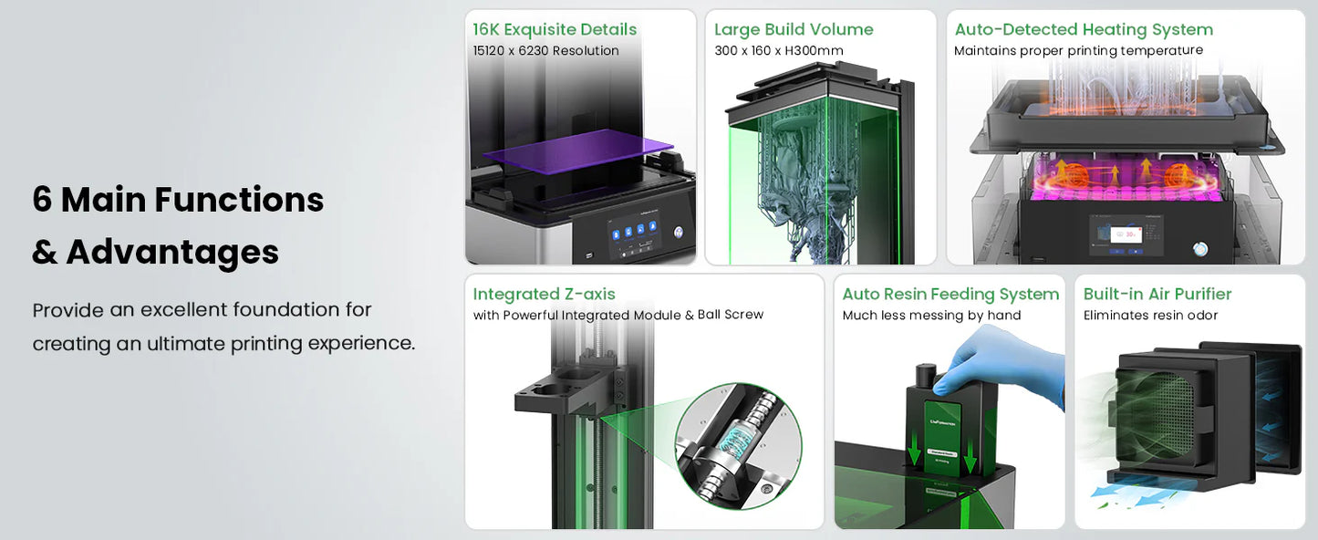 Uniformation GK3 Ultra – Großformatiger 16K Profi Resindrucker mit 405 nm UV