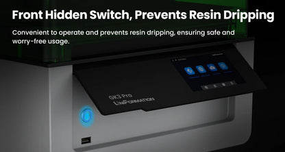 Uniformation GK3 Pro – Imprimante résine professionnelle haute résolution avec source lumineuse de 385 nm et contrôle actif de la température de la résine