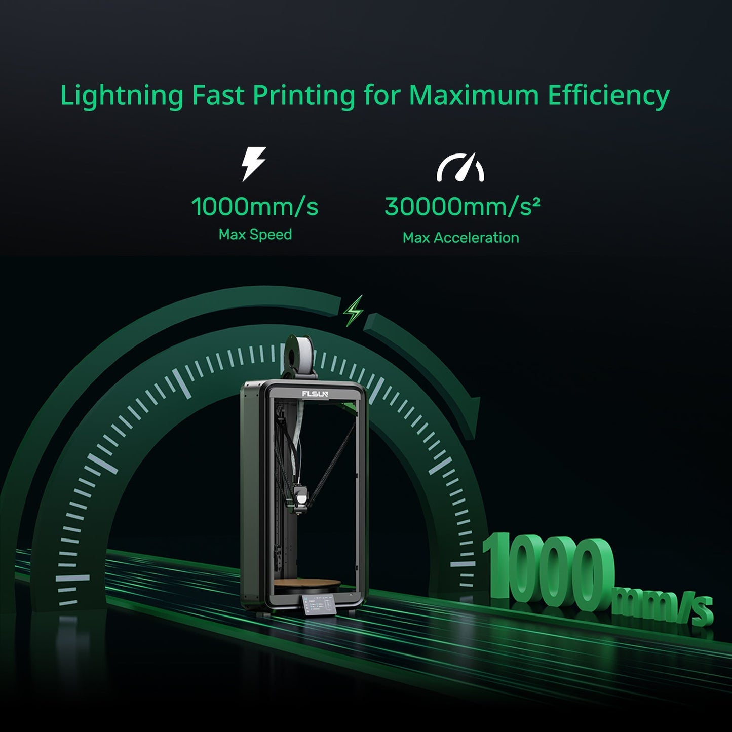 Flsun T1 Max - Hochgeschwindigkeits-Delta mit großem Bauraum