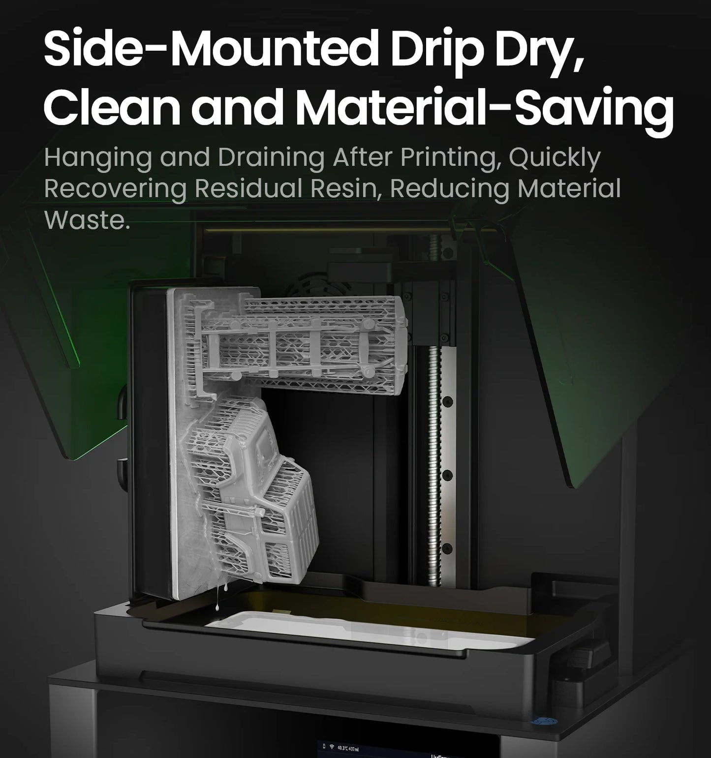 Uniformation GK3 Pro – Imprimante résine professionnelle haute résolution avec source lumineuse de 385 nm et contrôle actif de la température de la résine