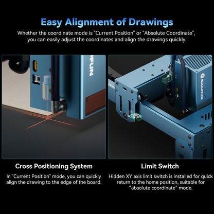 Sculpfun S40 MAX 48W Laser Engraver Cutting Machine 830*800mm Engraving Area