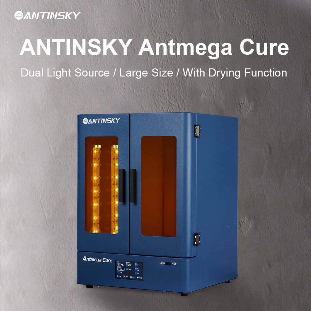 Séchage Antinsky Antmega – Post-polymérisation UV grand format à double longueur d'onde 385 nm + 405 nm