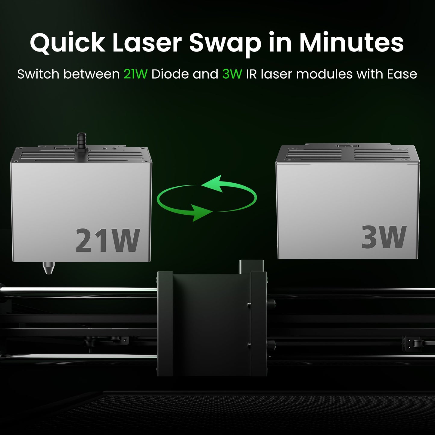 SCULPFUN E1 Pro Dual Laser Graviermaschine 21W + 3W IR 400 x 320 mm