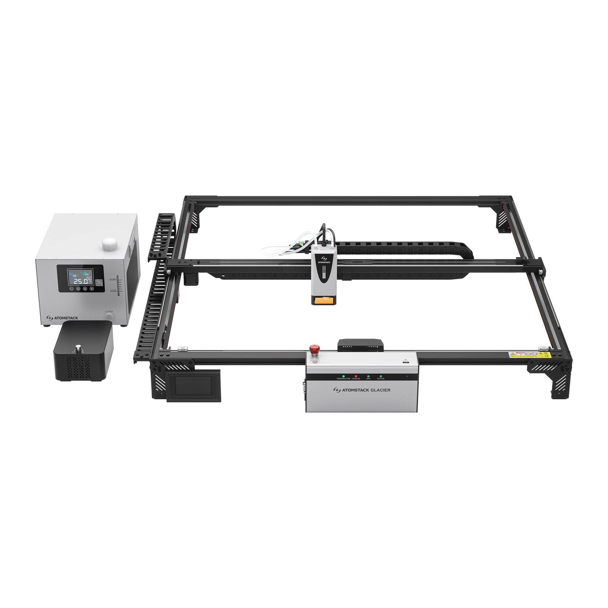 AtomStack Glacier 120W/90W Wassergekühlter Diodenlaser-Gravierer