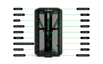 Flsun T1 Pro - schneller Delta Drucker für präzise Ergebnisse