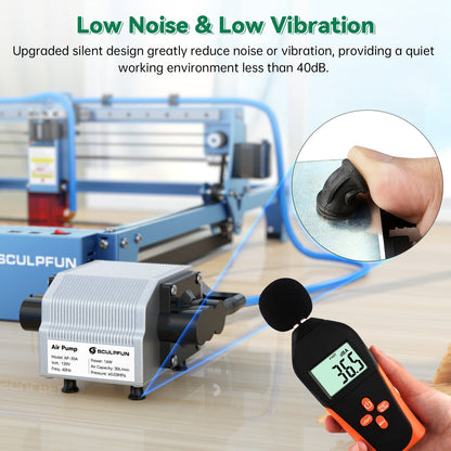 SCULPFUN 30L/Min Air Pump Air Compressor for Laser Engraving Machine
